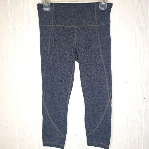 Athleta gray cropped workout exercise leggings size small - Picture 2 of 8